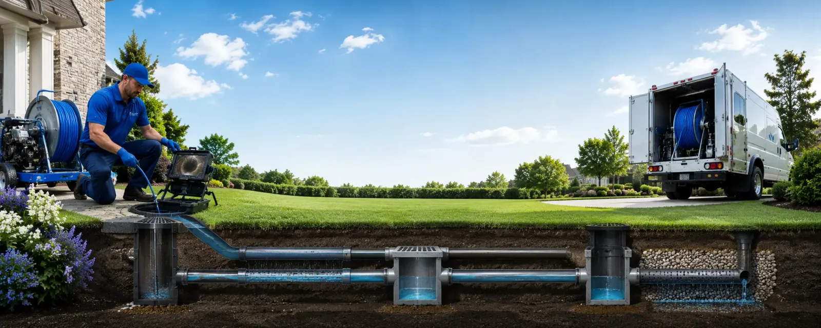 Outdoor drain cleaning information for Ben Franklin, TX